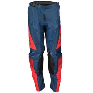 Παιδικό παντελόνι motocross Scott EVO TRACK μπλε-νεοκόκκινο