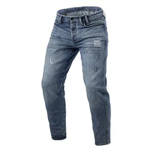 Revit Rilan TF Mid Vintage Blue Cropped μοτοσυκλετιστικό τζιν
