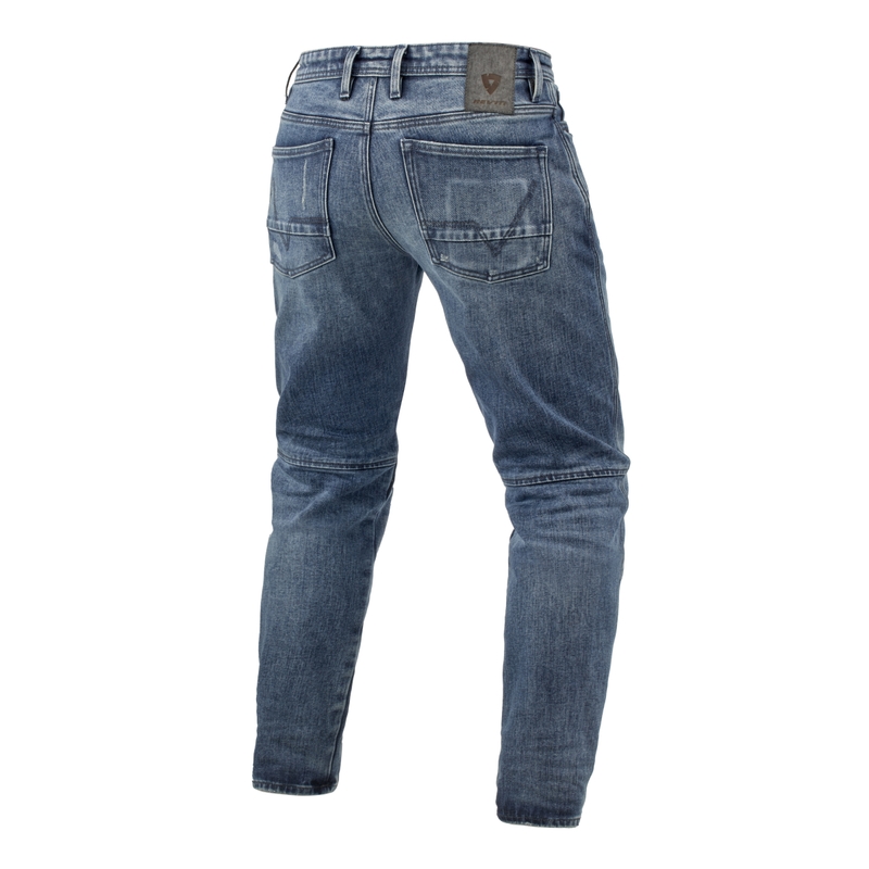 Revit Rilan TF Mid Vintage Blue Cropped μοτοσυκλετιστικό τζιν