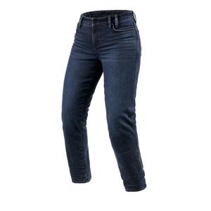 Γυναικείο cropped τζιν μοτοσικλέτας Revit Violet BF πλυμένο μπλε-μαύρο