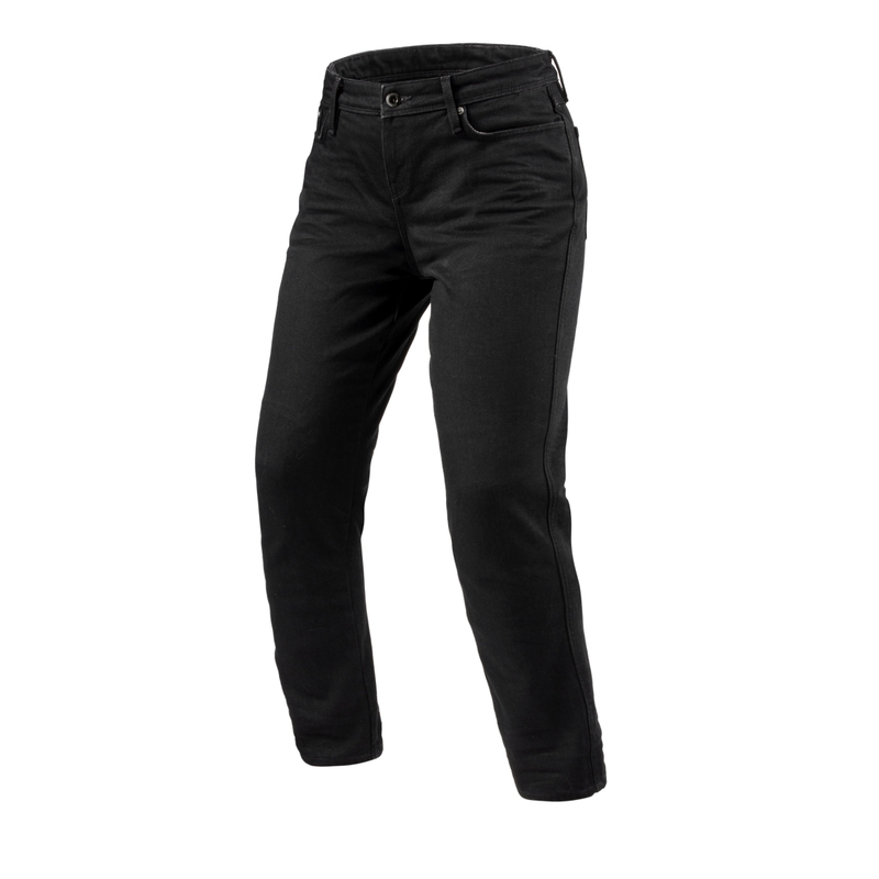 Revit Violet BF Γυναικείο Cropped Motorcycle Jeans Μαύρο