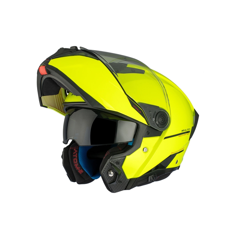 MT ATOM 2 SV SOLID A3 fluo κίτρινο γυαλιστερό κράνος μοτοσικλέτας