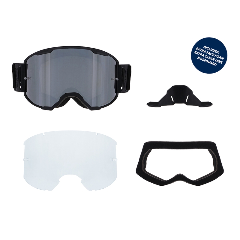 Γυαλιά μοτοκρός Red Bull Spect STRIVE S μαύρο με καπνιστό γυαλί