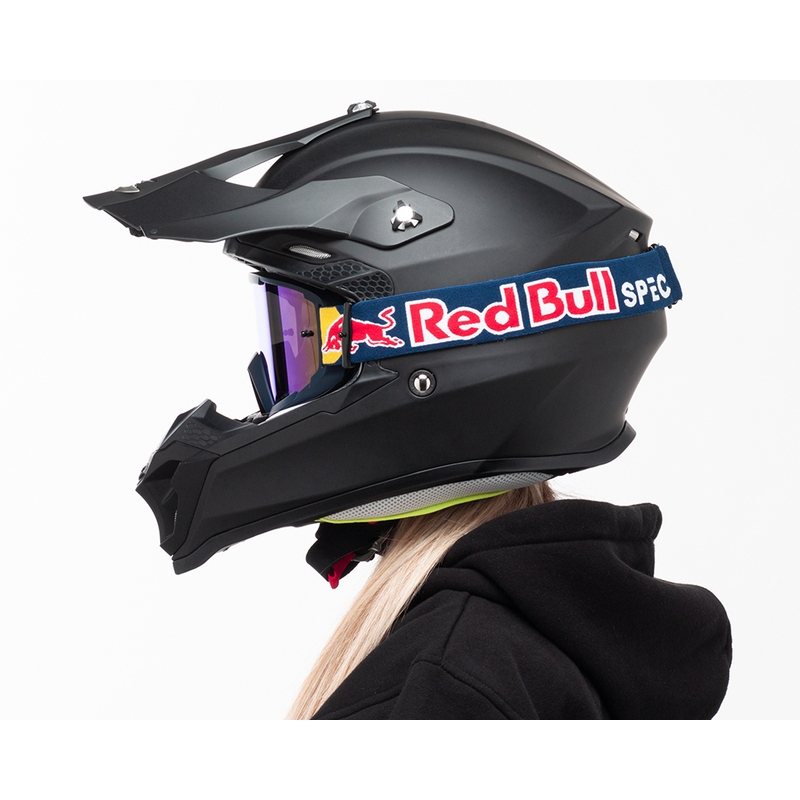 Γυαλιά μοτοκρός Red Bull Spect WHIP σκούρο μπλε με μπλε φακό