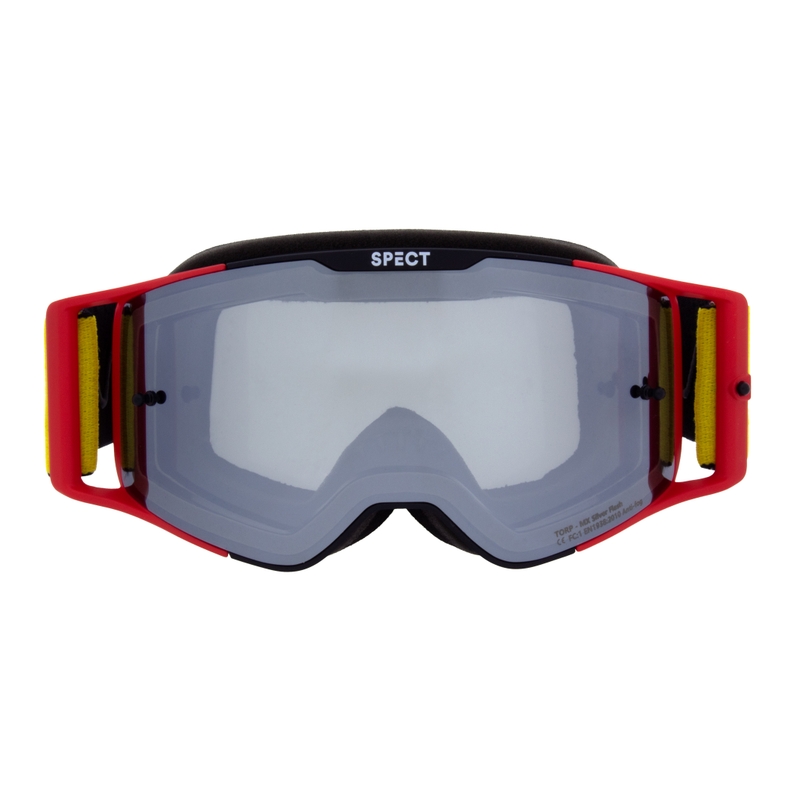Red Bull Spect TORP μαύρα και κόκκινα γυαλιά motocross με καπνιστό γυαλί