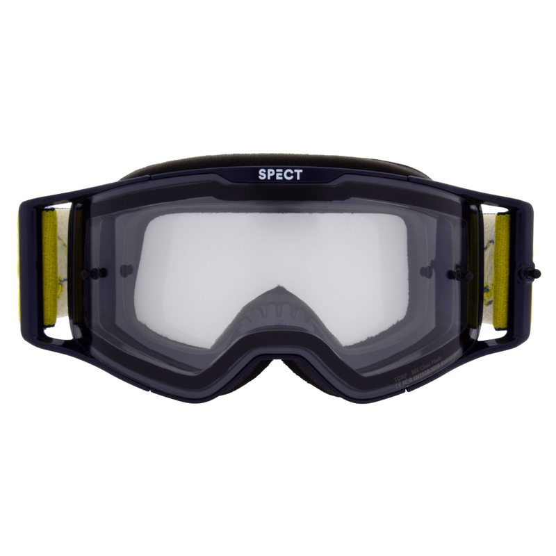 Γυαλιά motocross Red Bull Spect TORP μπλε με διαφανή φακό