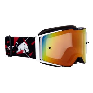 Γυαλιά motocross Red Bull Spect TORP μαύρο και λευκό με κόκκινο φακό