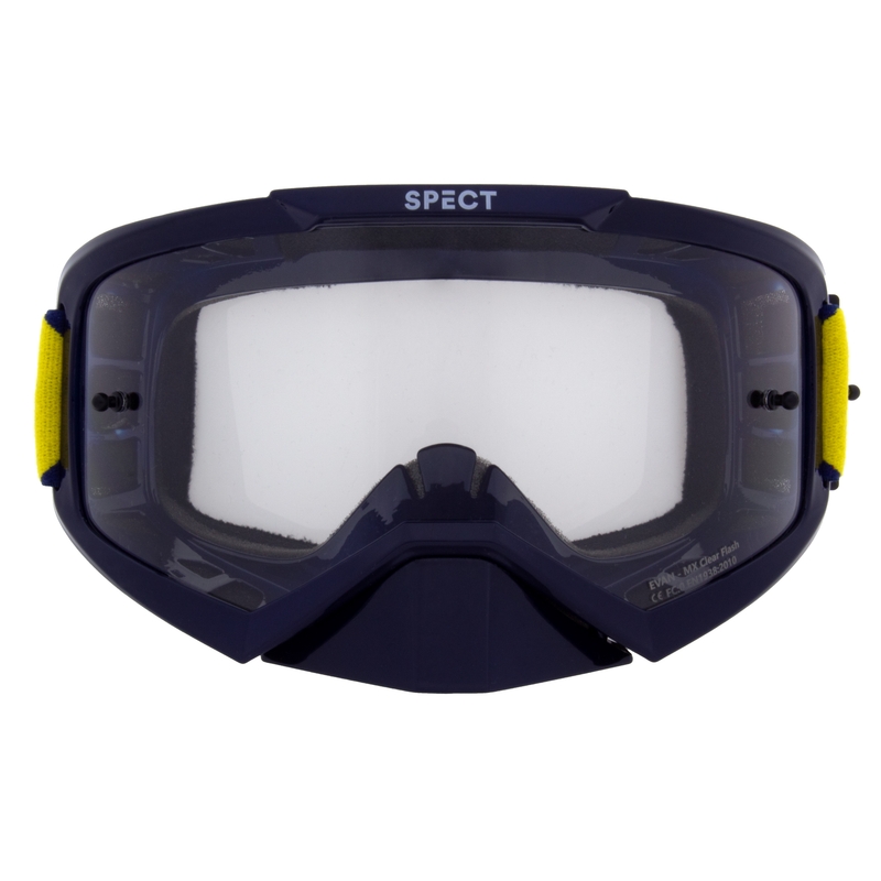 Γυαλιά motocross Red Bull Spect EVAN μπλε με διαφανή φακό