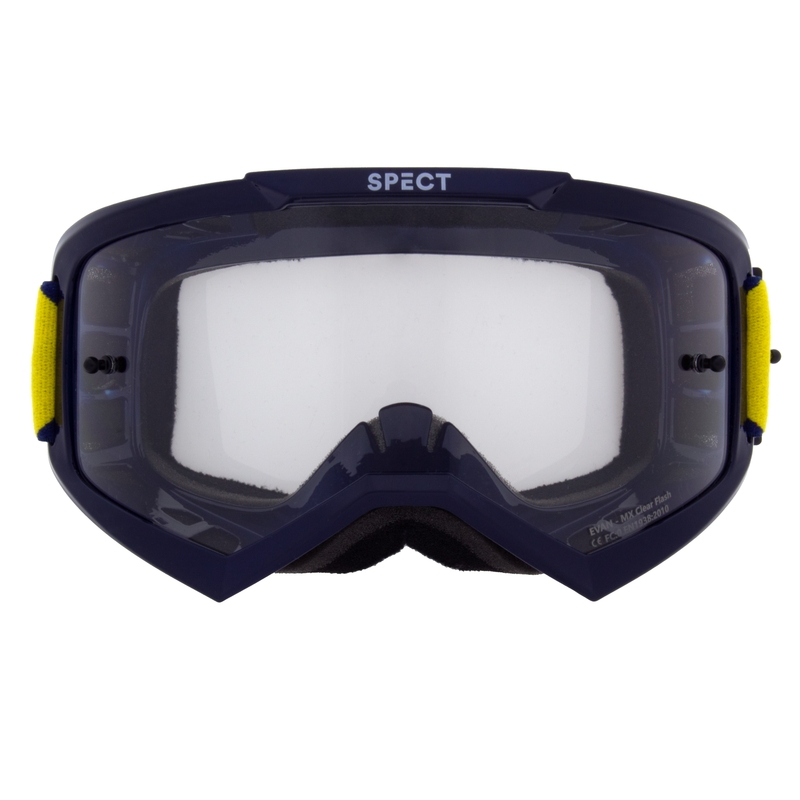 Γυαλιά motocross Red Bull Spect EVAN μπλε με διαφανή φακό