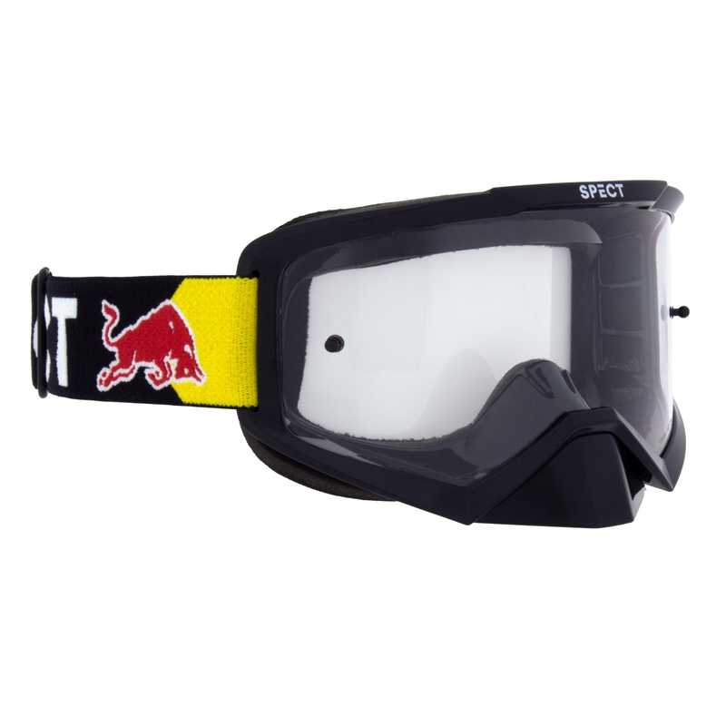 Γυαλιά μοτοκρός Red Bull Spect EVAN μαύρο με διαφανή φακό