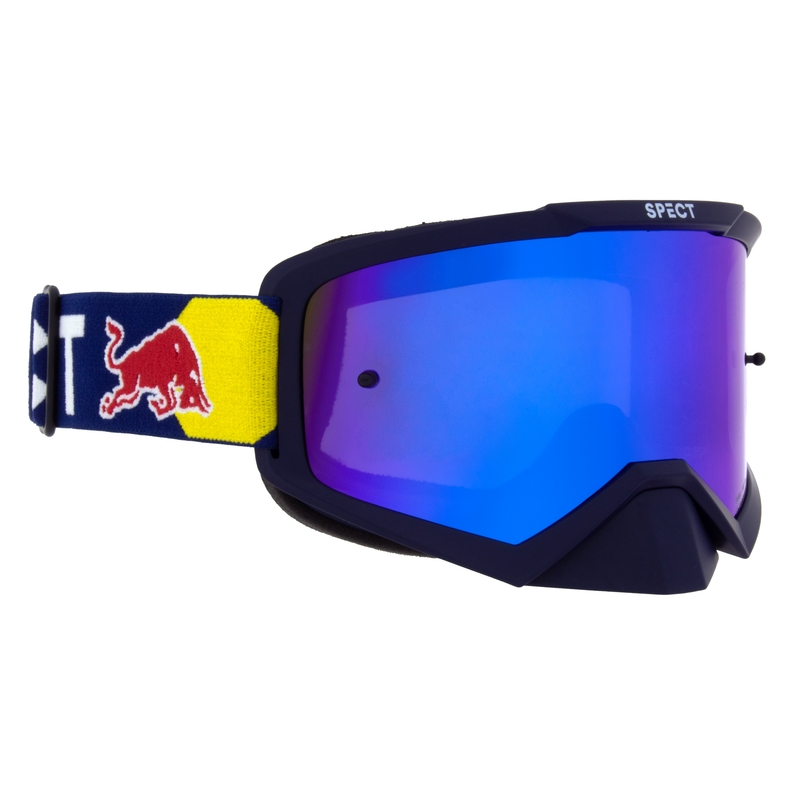 Γυαλιά motocross Red Bull Spect EVAN σκούρο μπλε με μπλε φακό