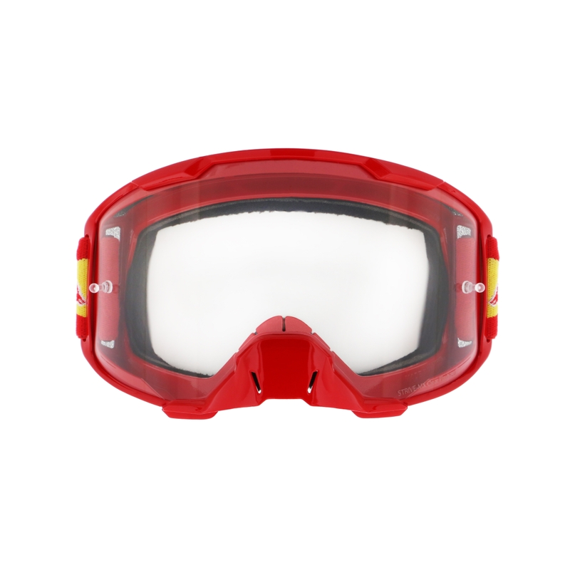 Γυαλιά μοτοκρός Red Bull Spect STRIVE S κόκκινο με διαφανή φακό