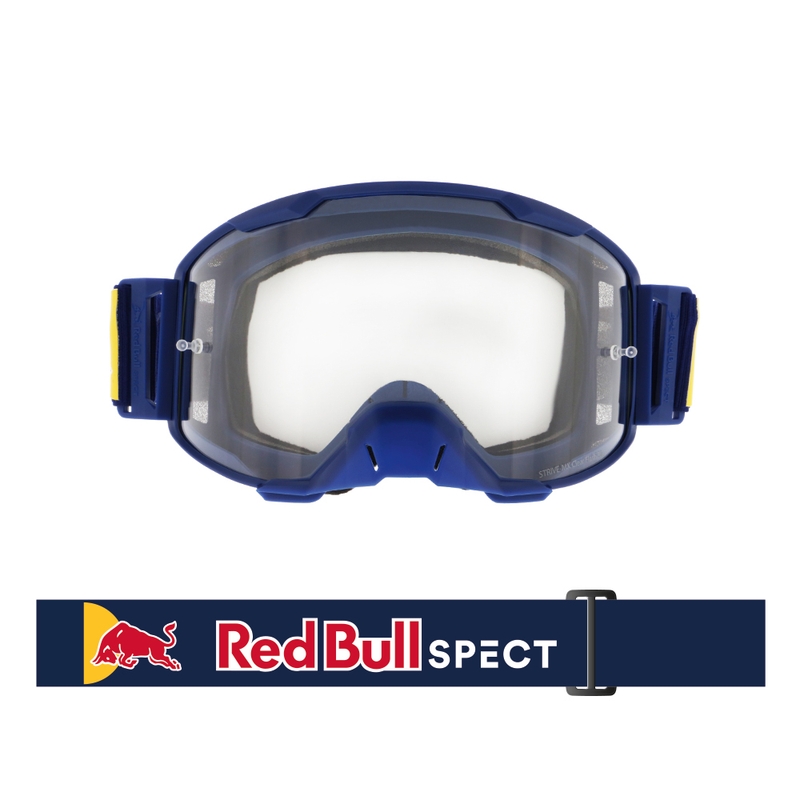Γυαλιά μοτοκρός Red Bull Spect STRIVE S σκούρο μπλε με διαφανή φακό