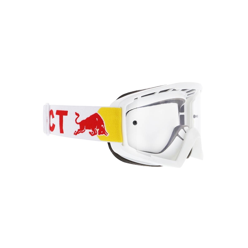 Γυαλιά μοτοκρός Red Bull Spect WHIP λευκό με διαφανή φακό