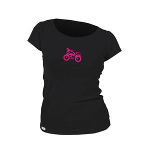 Γυναικείο T-shirt nanosilver® MOTOLADY μαύρο