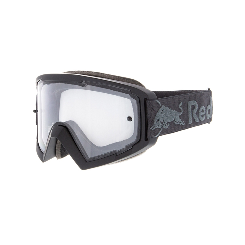 Γυαλιά μοτοκρός Red Bull Spect WHIP σκούρο γκρι με διαφανή φακό