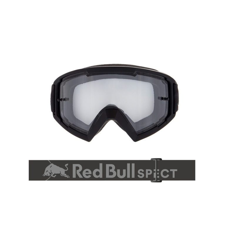 Γυαλιά μοτοκρός Red Bull Spect WHIP σκούρο γκρι με διαφανή φακό