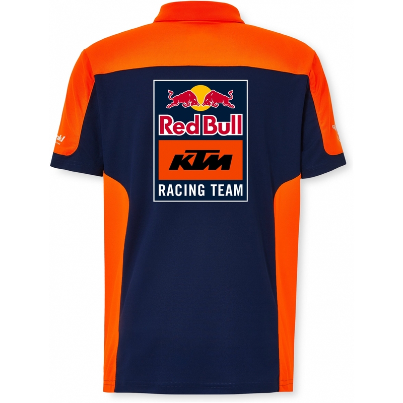 Πουκάμισο πόλο KTM Replica Team μπλε-πορτοκαλί προσφορά