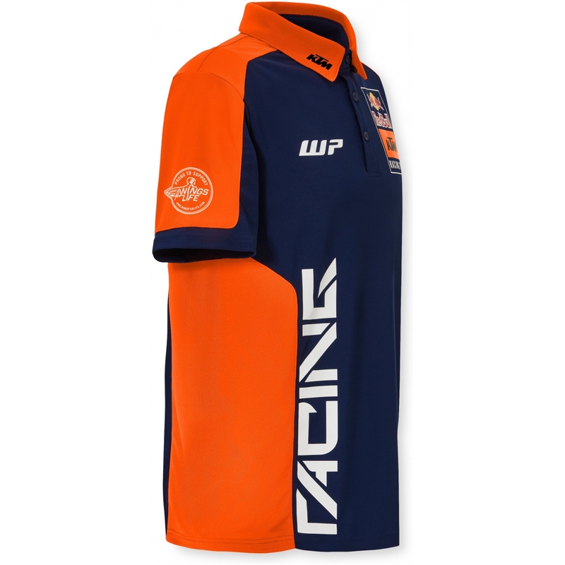 Πουκάμισο πόλο KTM Replica Team μπλε-πορτοκαλί προσφορά