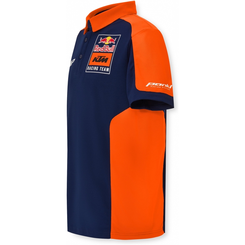 Πουκάμισο πόλο KTM Replica Team μπλε-πορτοκαλί προσφορά