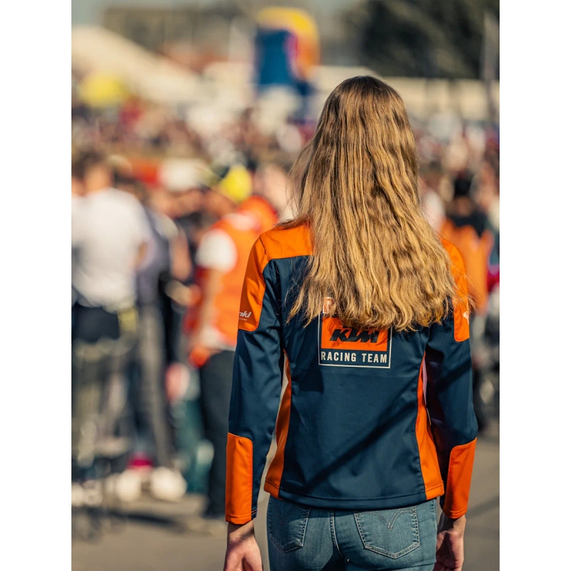 Γυναικείο σακάκι KTM Replica Team softshell μπλε-πορτοκαλί