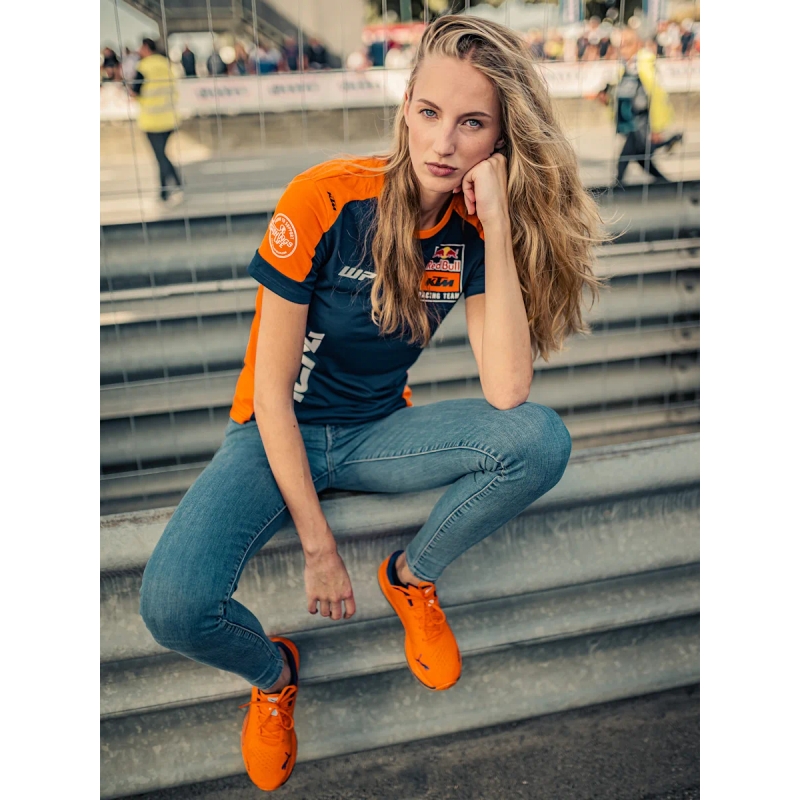 Γυναικείο πουκάμισο KTM Replica Team μπλε-πορτοκαλί