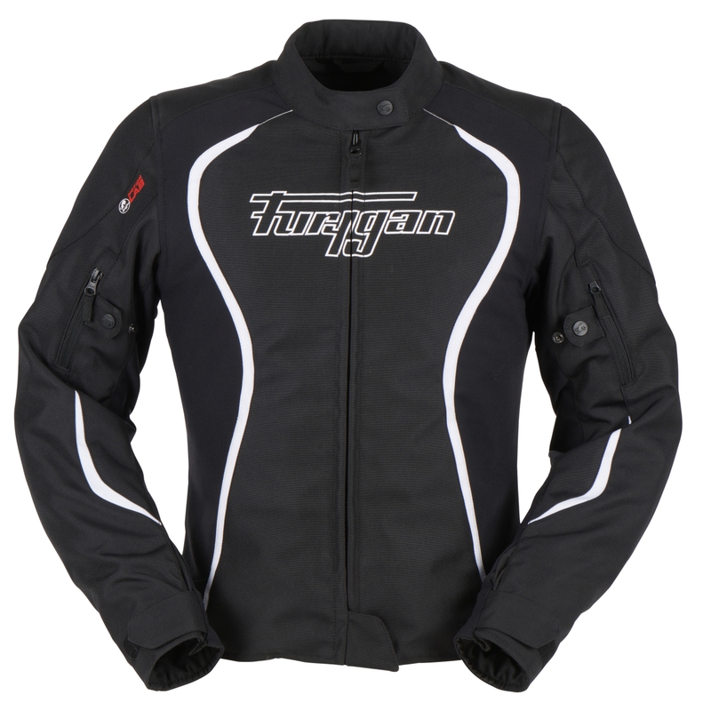 Γυναικείο Furygan Odessa Black and White Motorcycle Jacket