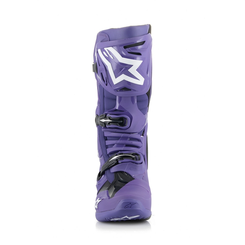 Μπότες μοτοσικλέτας Alpinestars Tech 10 μωβ-μαύρο-λευκό