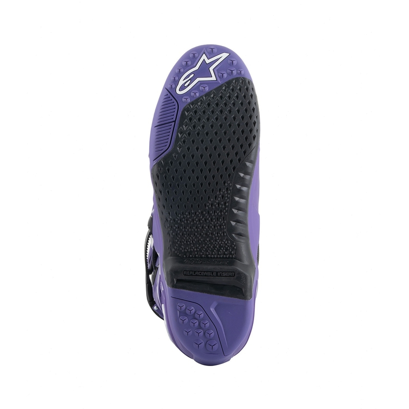 Μπότες μοτοσικλέτας Alpinestars Tech 10 μωβ-μαύρο-λευκό