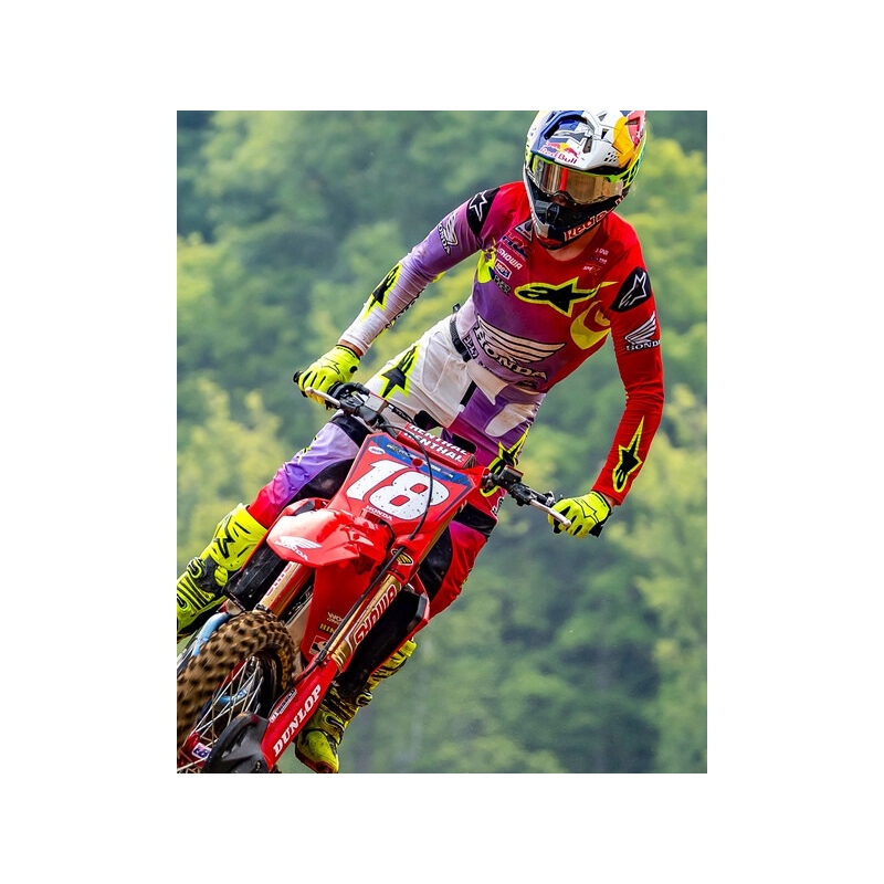 Μπότες μοτοσικλέτας Alpinestars Tech 10 κίτρινες φλούο-μαύρες-κόκκινες φλούο