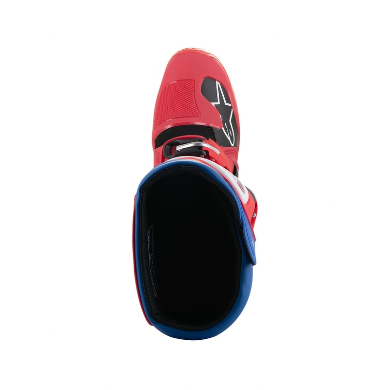 Μπότες μοτοσικλέτας Alpinestars Tech 5 κόκκινο-μπλε-άσπρο-μαύρο
