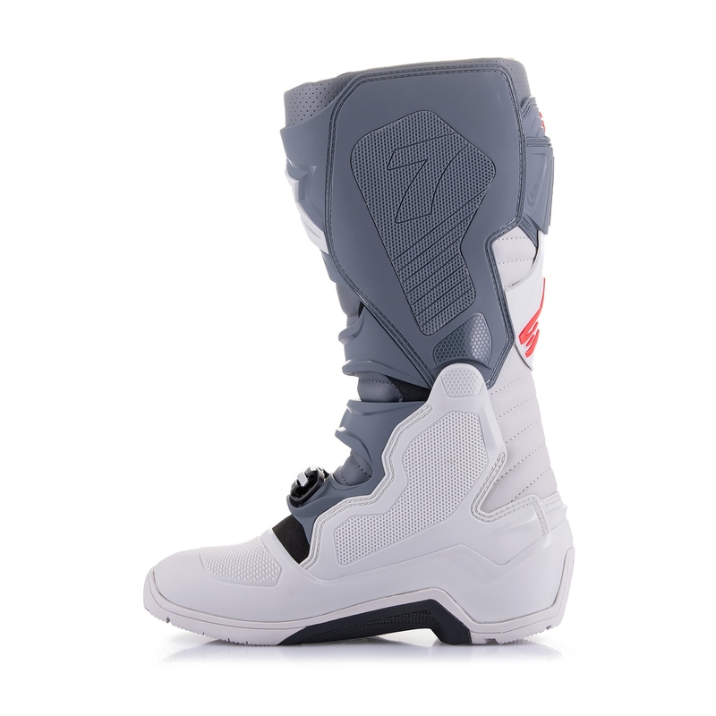 Alpinestars Tech 7 Enduro 2024 γκρι-φλούο-μαύρες μπότες μοτοσικλέτας