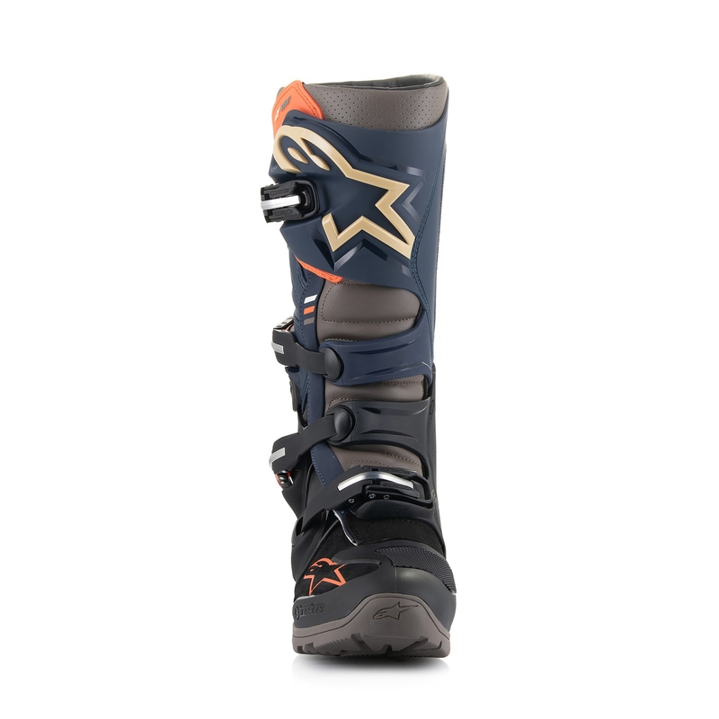 Alpinestars Tech 7 Enduro Drystar 2024 Μπότες μοτοσικλέτας μπλε-γκρι-πορτοκαλί-μαύρες