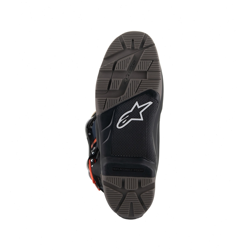 Alpinestars Tech 7 Enduro Drystar 2024 Μπότες μοτοσικλέτας μπλε-γκρι-πορτοκαλί-μαύρες