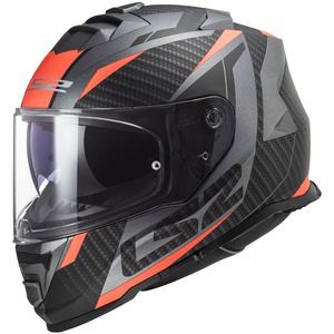 LS2 FF800 Storm II Racer τιτανίου-πορτοκαλί ενσωματωμένο κράνος μοτοσικλέτας