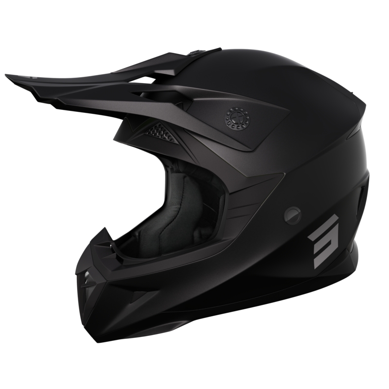 Κράνος Motocross Shot Pulse Solid 2.0 μαύρο ματ
