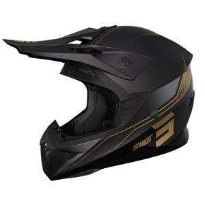 Motokrosová helma na motorku Shot Pulse Edge zlatá matná výprodej