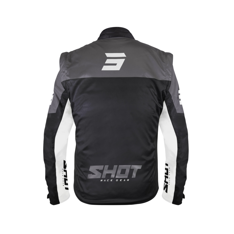 Softshell μπουφάν Shot Softshell Lite μαύρο και λευκό