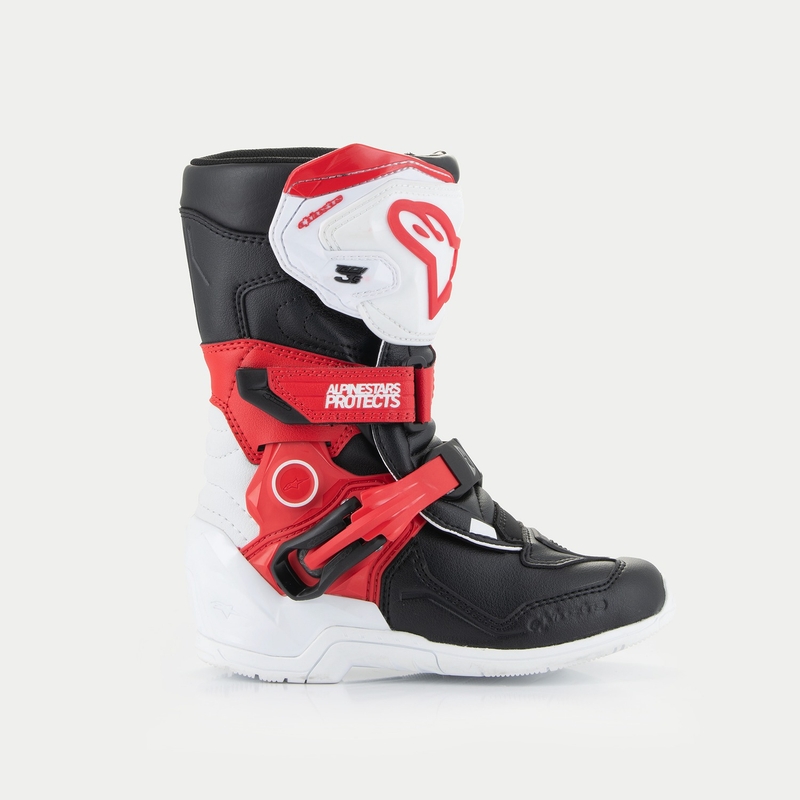 Μπότες Μοτοσικλέτας Alpinestars Tech 3S Παιδικές Μαύρες-Λευκές-Κόκκινες