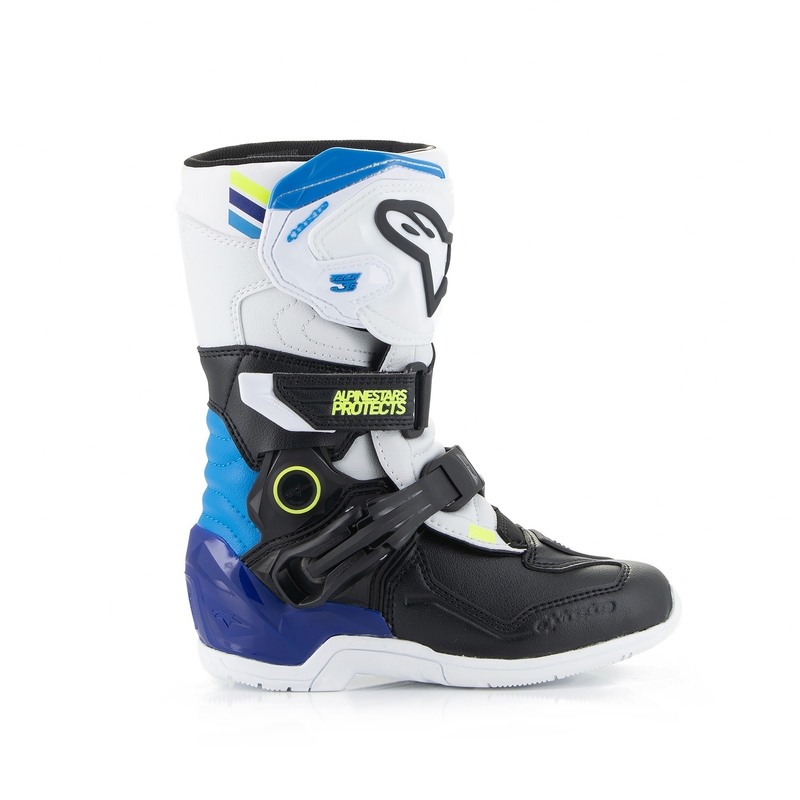 Μπότες Μοτοσικλέτας Alpinestars Tech 3S Παιδικές Λευκές-Μαύρες-Μπλε
