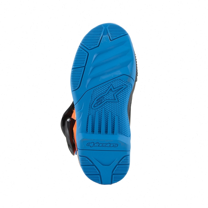 Alpinestars Tech 3S Kids Fluo Orange-Blue-Fluo Yellow-Black Μπότες μοτοσικλέτας για παιδιά
