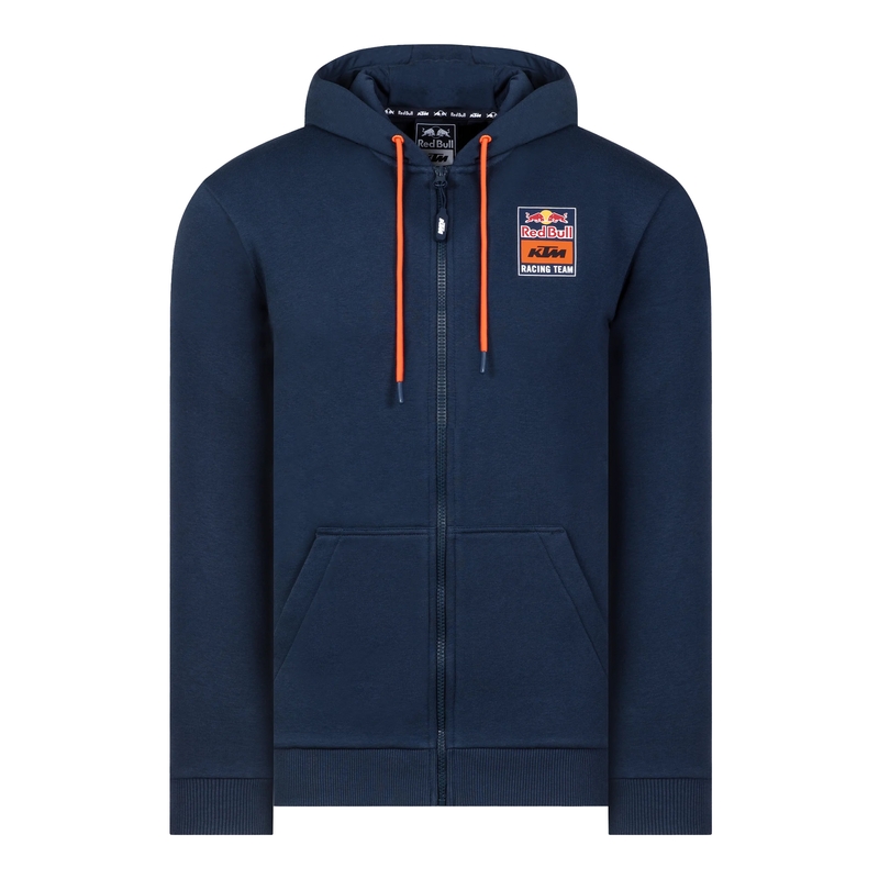 KTM Backprint Zip Hoodie μπλε