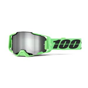 Γυαλιά Motocross 100% ARMEGA ANZA 2 πράσινο (καθρέφτης ασημί plexi)