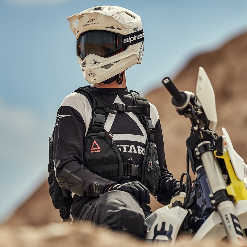 Σακίδιο πλάτης Alpinestars Techdura Tactical μαύρο-άσπρο 9 λίτρων