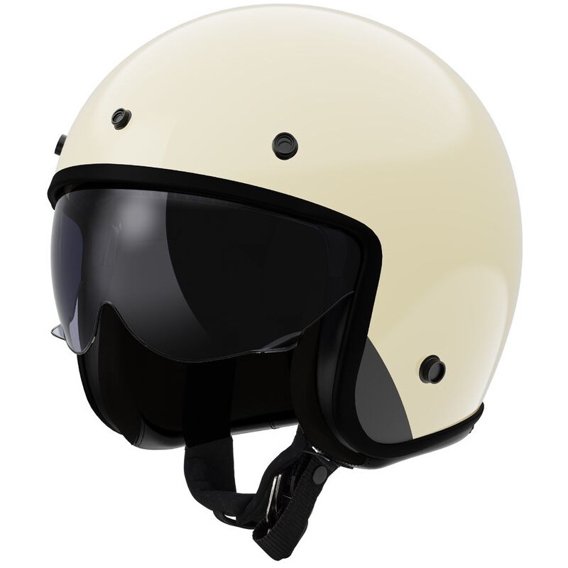 Otevřená helma na motorku LS2 OF601 Bob II Solid krémová