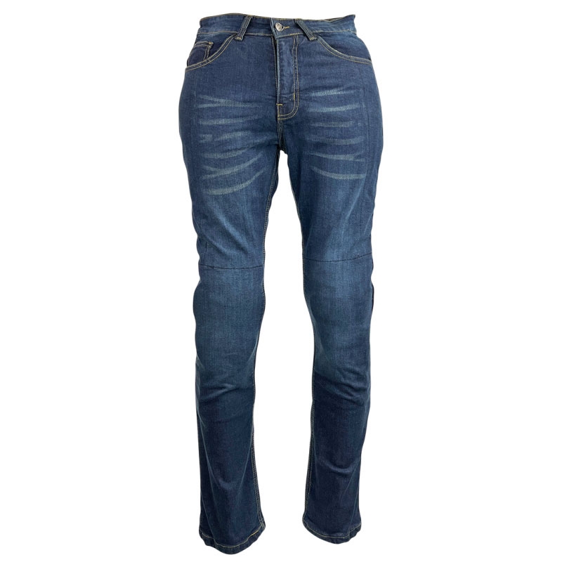 Γυναικείο τζιν μοτοσικλέτας Roleff Aramid Blue