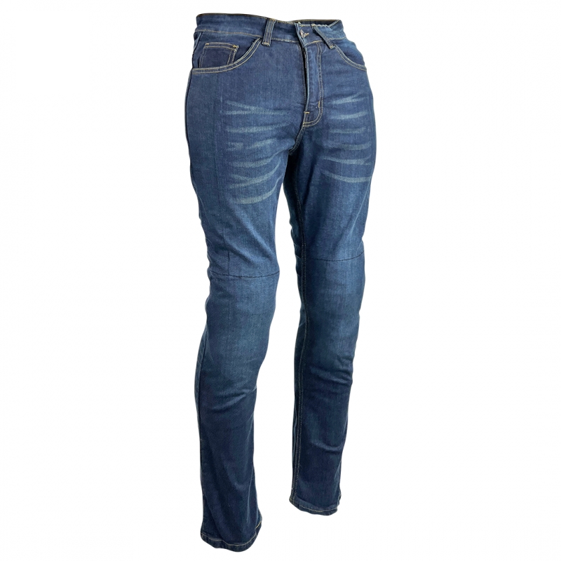 Γυναικείο τζιν μοτοσικλέτας Roleff Aramid Blue