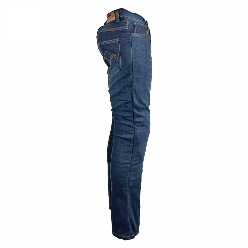 Γυναικείο τζιν μοτοσικλέτας Roleff Aramid Blue