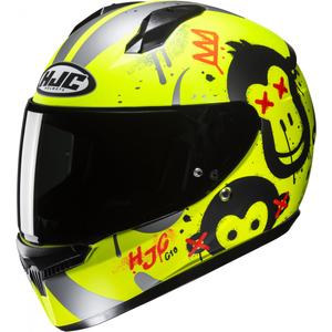 Παιδικό ολοκληρωμένο κράνος HJC C10 Geti MC3HSF fluo κίτρινο