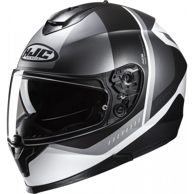 Ολοκληρωμένο κράνος μοτοσικλέτας HJC C70N Alia MC5SF μαύρο-γκρι-λευκό